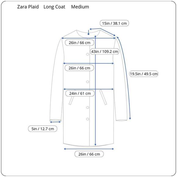 Zara Man Size M Brown Wool Plaid Check Oversized Long NEW Coat Office Modern - Picture 4 of 14